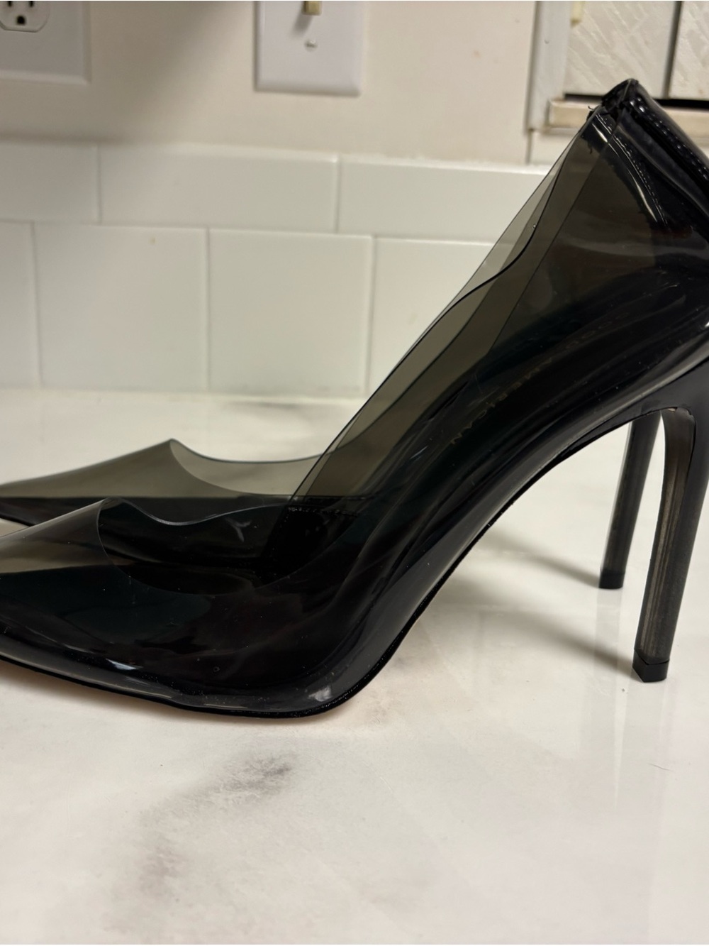 Good American Black Patent Pointed Toe Heels - Picture 7 of 7